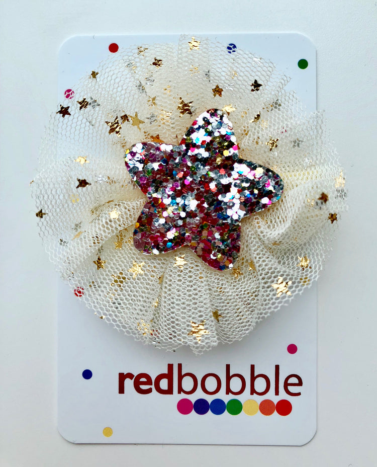 Tulle Star Hair Clip