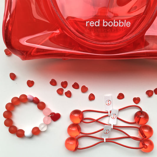 Original Red Bobble Love Hair Ties