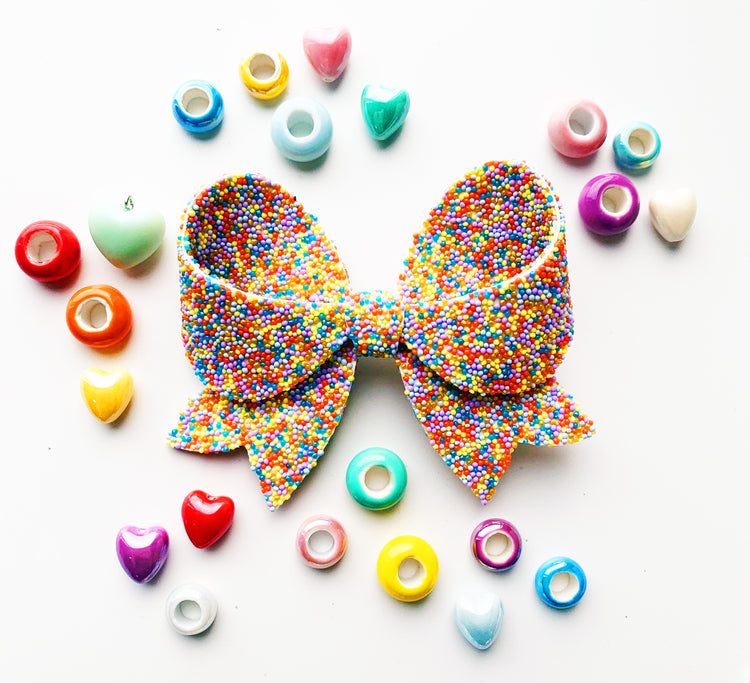 Hundreds & Thousands Bow Hair Clip