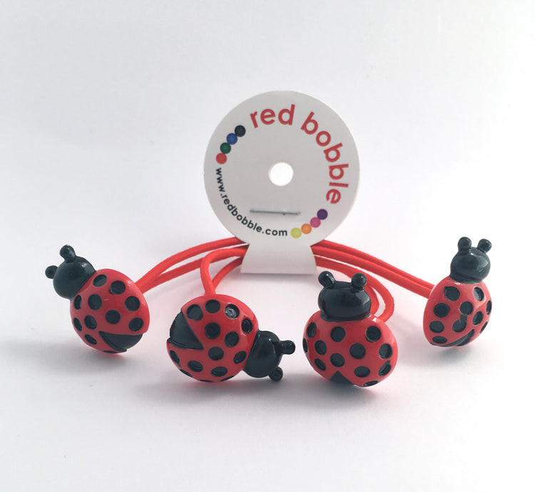 Mini Lady Bug Hair Ties