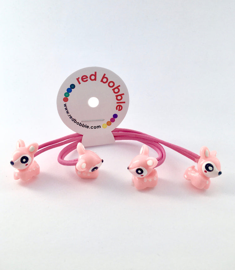 Mini Pink Fawn Hair Ties