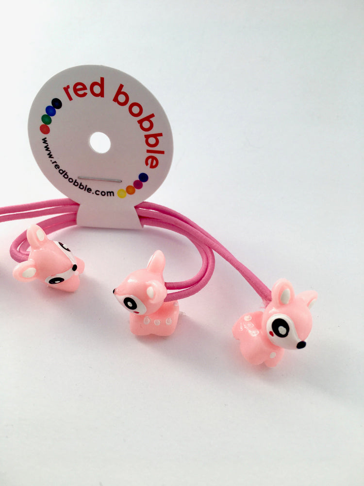 Mini Pink Fawn Hair Ties