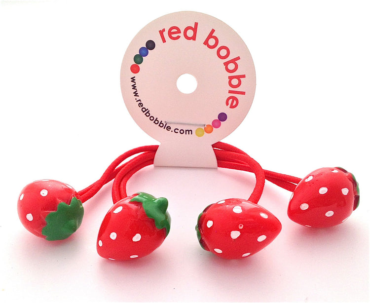 Mini Strawberries Hair Ties