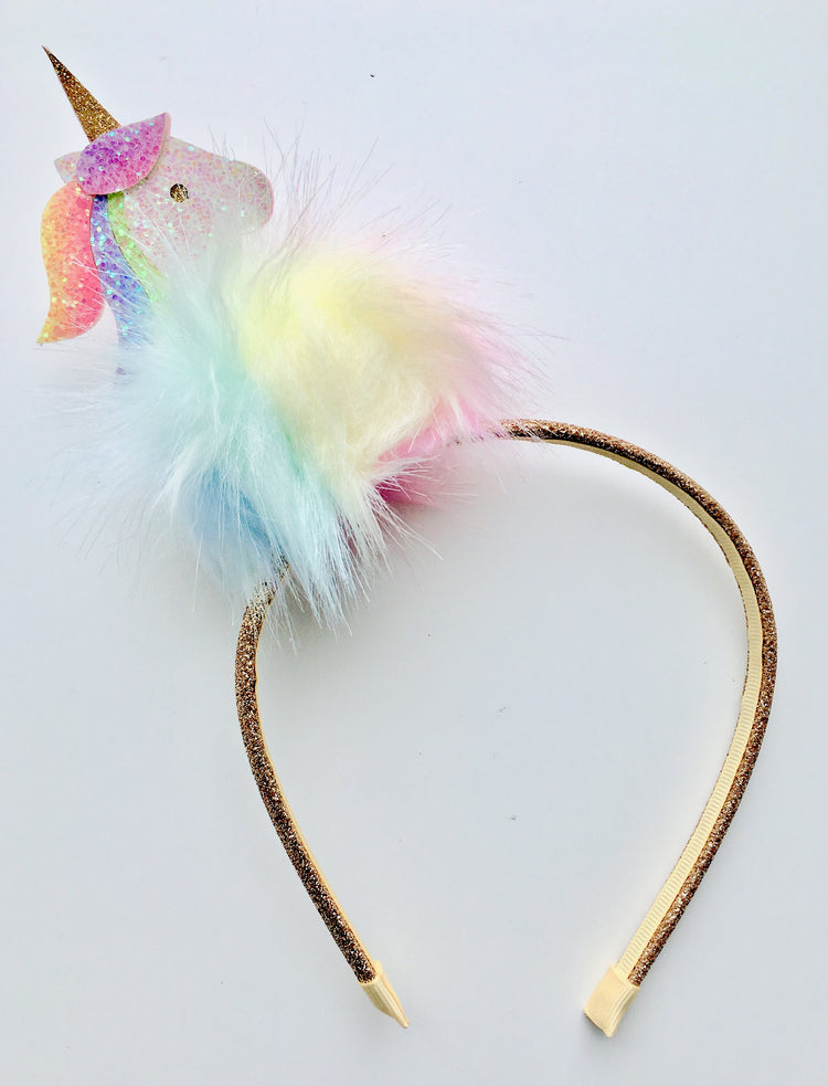 Fluffy Unicorn Head Band