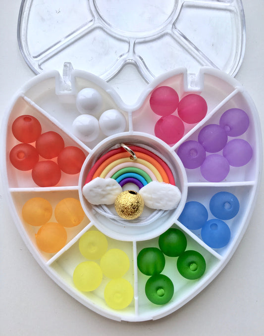 Mini Heart : Rainbow : Bobble It Yourself Kit